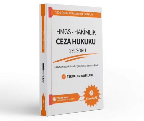 Tek Kalem Yayınları 2027 Ceza Hukuku Soru Bankası ( Ceza Genel - Özel )