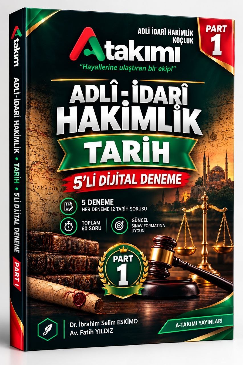 Hâkimlik TARİH BRANŞ – 5’li Dijital Deneme Part 1